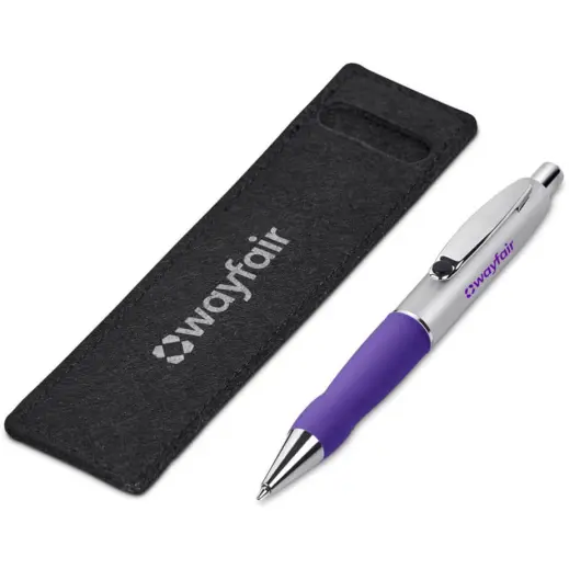 Altitude Turbo Tide Ball Pen in Felt Pouch - Main Purple